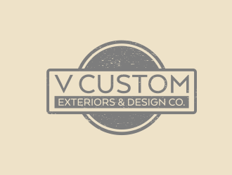 V Custom Exteriors & Design Co. logo design by pakderisher