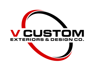 V Custom Exteriors & Design Co. logo design by puthreeone