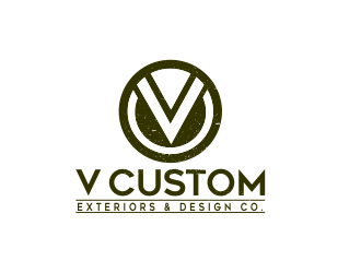 V Custom Exteriors & Design Co. logo design by pakderisher
