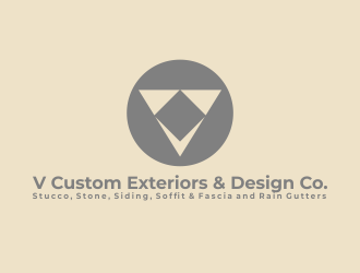 V Custom Exteriors & Design Co. logo design by creator_studios