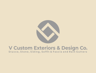 V Custom Exteriors & Design Co. logo design by creator_studios