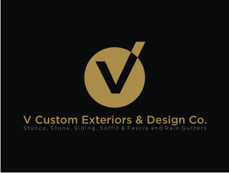 V Custom Exteriors & Design Co. logo design by cecentilan
