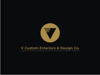 V Custom Exteriors & Design Co. logo design by cecentilan