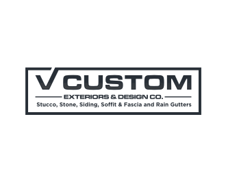 V Custom Exteriors & Design Co. logo design by cecentilan