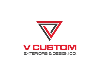 V Custom Exteriors & Design Co. logo design by manson