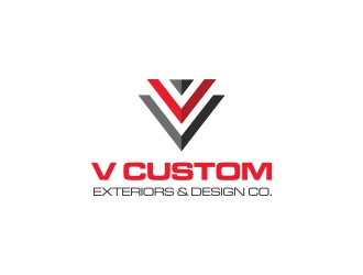 V Custom Exteriors & Design Co. logo design by manson