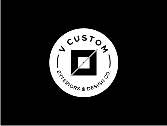 V Custom Exteriors & Design Co. logo design by Adundas
