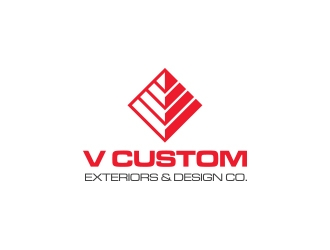 V Custom Exteriors & Design Co. logo design by manson