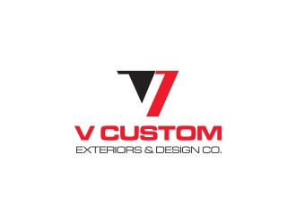 V Custom Exteriors & Design Co. logo design by manson