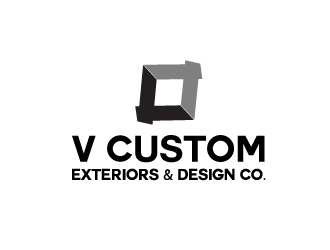 V Custom Exteriors & Design Co. logo design by STTHERESE