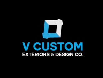 V Custom Exteriors & Design Co. logo design by STTHERESE