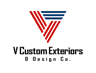 V Custom Exteriors & Design Co. logo design by Coolwanz