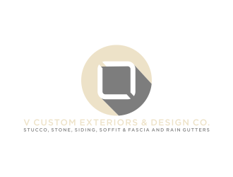 V Custom Exteriors & Design Co. logo design by checx