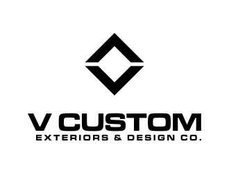 V Custom Exteriors & Design Co. logo design by oke2angconcept