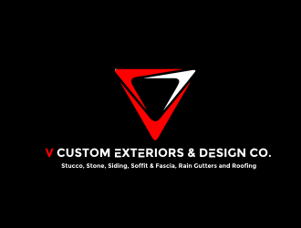 V Custom Exteriors & Design Co. logo design by protein
