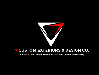 V Custom Exteriors & Design Co. logo design by protein