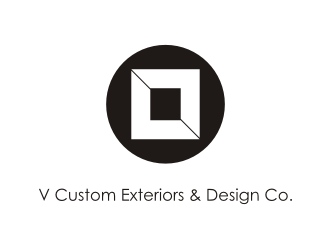 V Custom Exteriors & Design Co. logo design by Adundas
