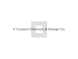 V Custom Exteriors & Design Co. logo design by Adundas