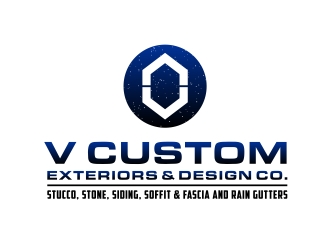 V Custom Exteriors & Design Co. logo design by aura