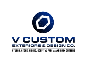 V Custom Exteriors & Design Co. logo design by aura