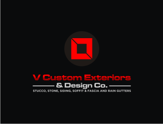 V Custom Exteriors & Design Co. logo design by clayjensen