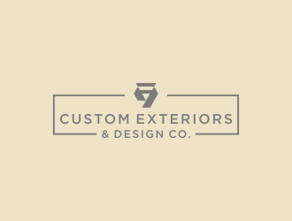 V Custom Exteriors & Design Co. logo design by hashirama