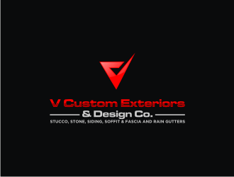 V Custom Exteriors & Design Co. logo design by clayjensen