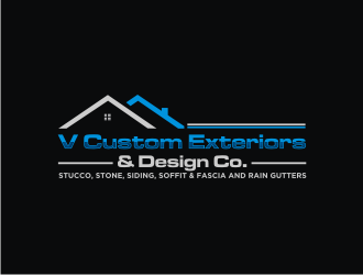 V Custom Exteriors & Design Co. logo design by clayjensen