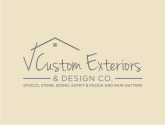 V Custom Exteriors & Design Co. logo design by clayjensen