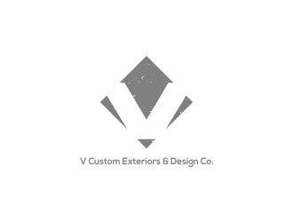 V Custom Exteriors & Design Co. logo design by onetm