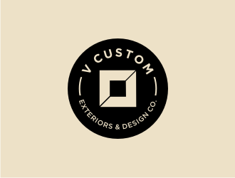 V Custom Exteriors & Design Co. logo design by Adundas