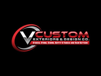 V Custom Exteriors & Design Co. logo design by zinnia