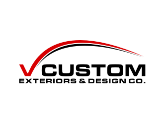 V Custom Exteriors & Design Co. logo design by puthreeone