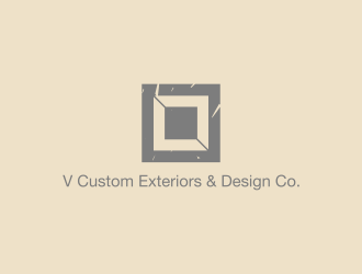 V Custom Exteriors & Design Co. logo design by vuunex