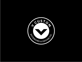 V Custom Exteriors & Design Co. logo design by Adundas