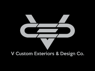 V Custom Exteriors & Design Co. logo design by nona