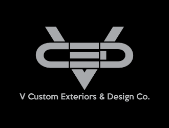 V Custom Exteriors & Design Co. logo design by nona