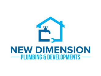 New Dimension Plumbing & Developments logo design by DeyXyner