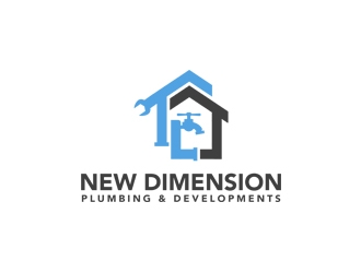 New Dimension Plumbing & Developments logo design by ENDRUW