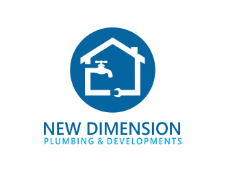 New Dimension Plumbing & Developments logo design by Girly