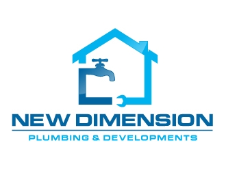 New Dimension Plumbing & Developments logo design by nexgen