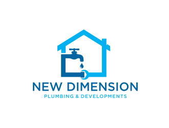 New Dimension Plumbing & Developments logo design by Barkah