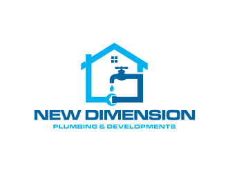 New Dimension Plumbing & Developments logo design by Barkah