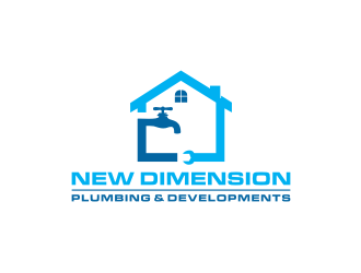 New Dimension Plumbing & Developments logo design by johana