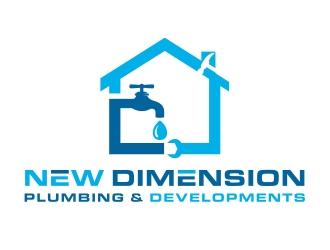 New Dimension Plumbing & Developments logo design by aura