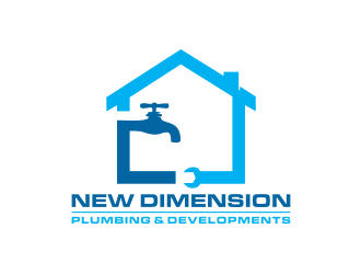 New Dimension Plumbing & Developments logo design by johana