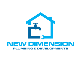New Dimension Plumbing & Developments logo design by Franky.
