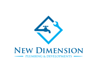 New Dimension Plumbing & Developments logo design by scolessi