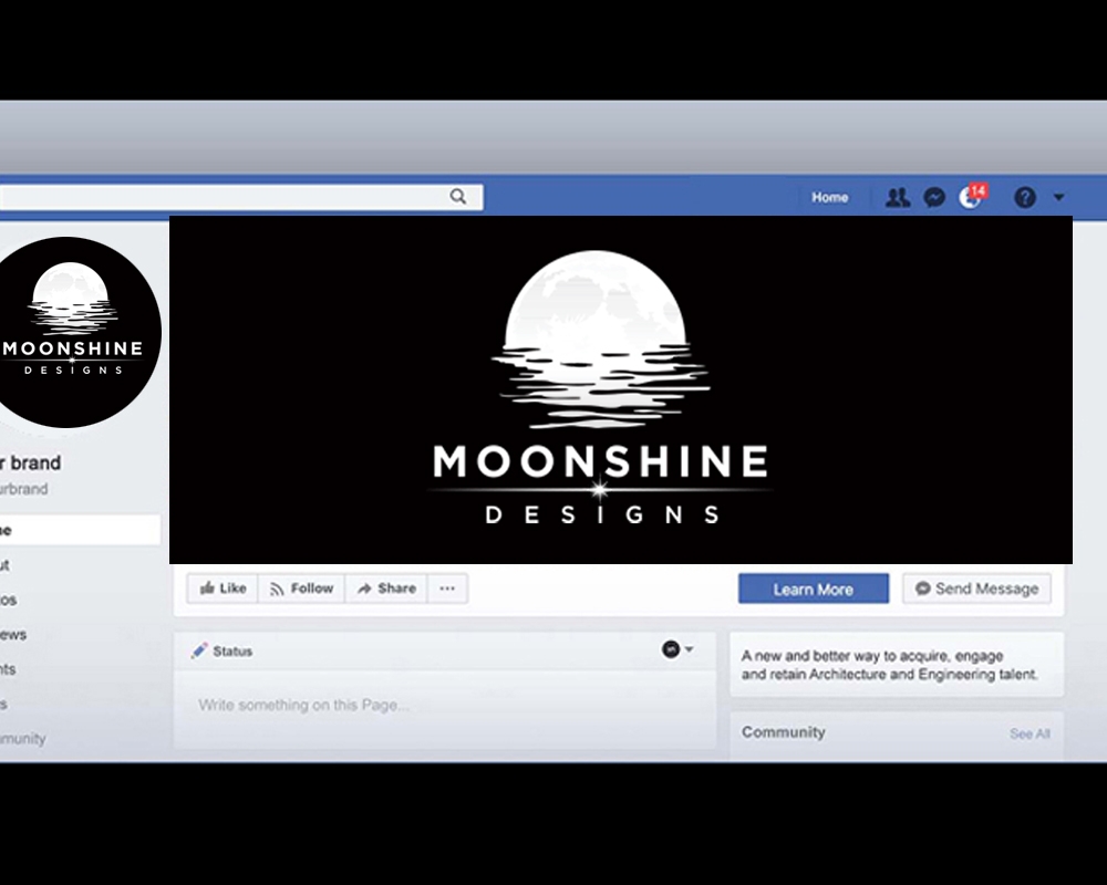 Moonshine Designs logo design by Aslam