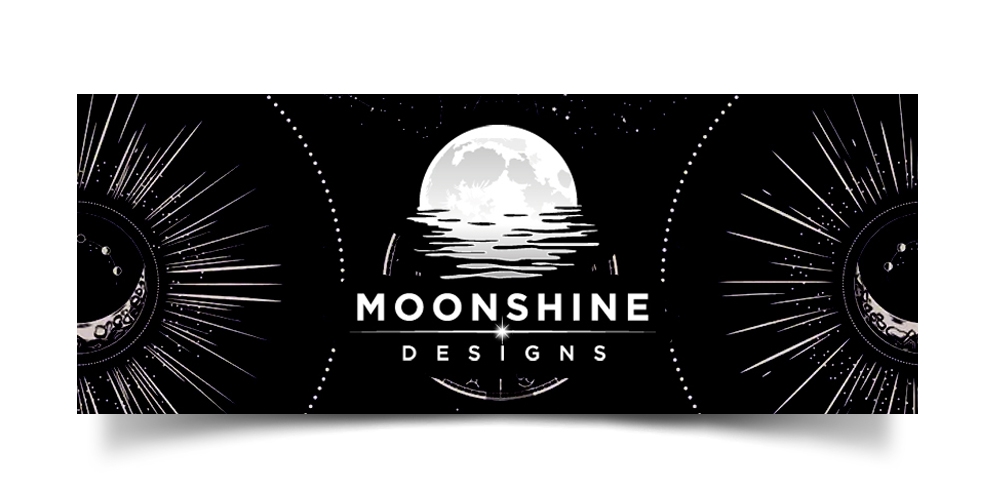 Moonshine Designs logo design by PANTONE